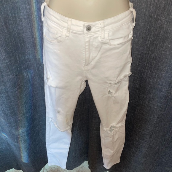 Hollister Denim - HOLLISTER White Distressed Jeans